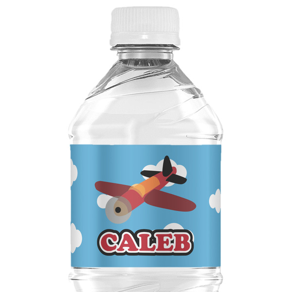 Custom Airplane Water Bottle Labels - Custom Sized (Personalized)