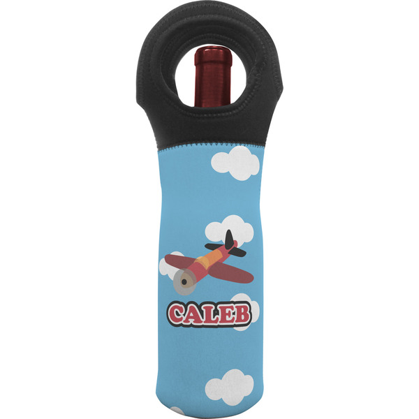 Custom Airplane Wine Tote Bag (Personalized)