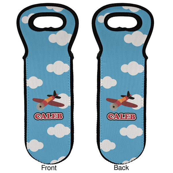 Airplane Wine Tote Front & Back