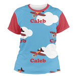 Airplane Women's Crew T-Shirt - 2X Large (Personalized)