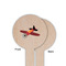 Airplane Wooden 6" Food Pick - Round - Single Sided - Front & Back