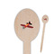 Airplane Wooden Food Pick - Oval - Closeup