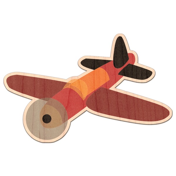 Custom Airplane Genuine Maple or Cherry Wood Sticker