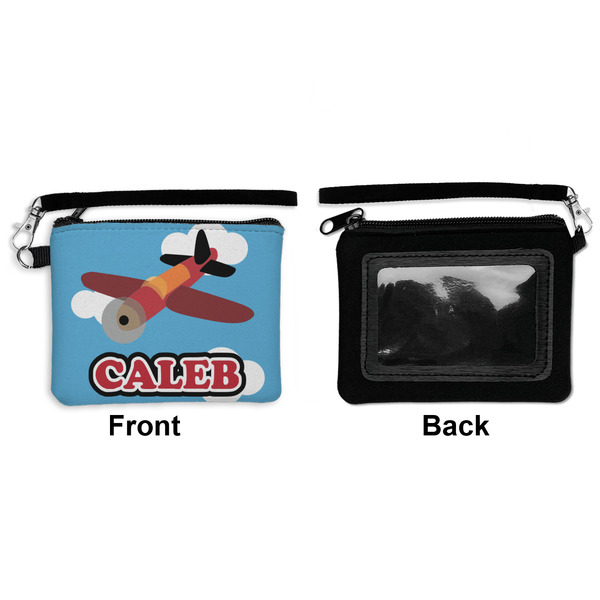 Airplane Wristlet ID Cases - Front & Back