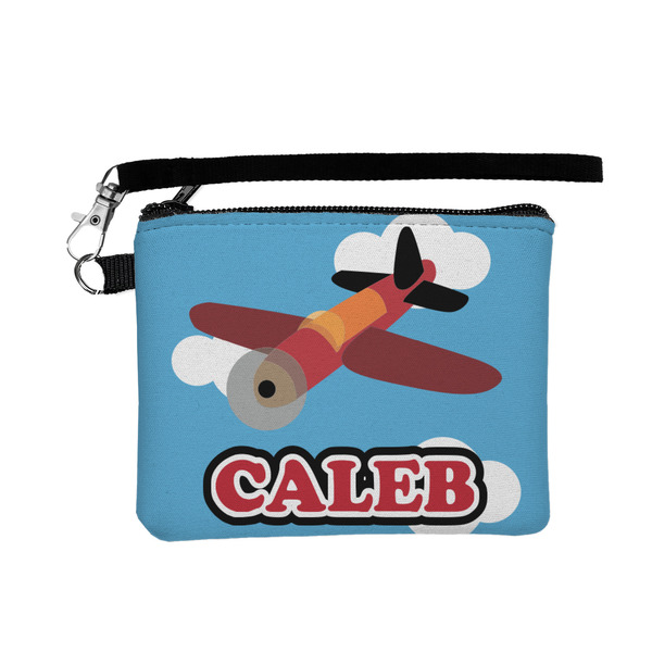 Custom Airplane Wristlet ID Case w/ Name or Text