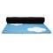 Airplane Yoga Mat Rolled up Black Rubber Backing