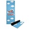 Airplane Yoga Mat with Black Rubber Back Full Print View