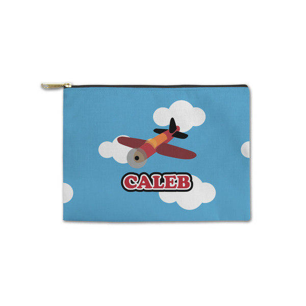Custom Airplane Zipper Pouch - Small - 8.5"x6" (Personalized)