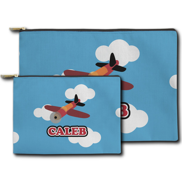 Airplane Zippered Pouches - Size Comparison