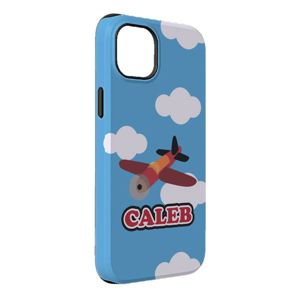 Custom Airplane iPhone Case - Rubber Lined - iPhone 14 Pro Max (Personalized)