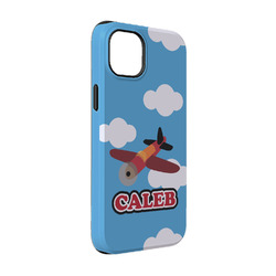 Airplane iPhone Case - Rubber Lined - iPhone 14 Pro (Personalized)