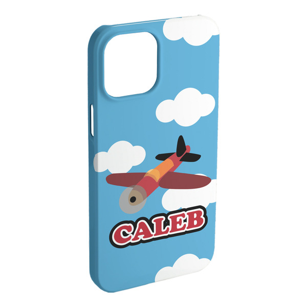 Custom Airplane iPhone Case - Plastic (Personalized)