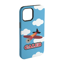 Airplane iPhone Case - Rubber Lined - iPhone 15 Pro (Personalized)