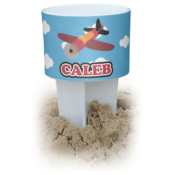 Custom Airplane Beach Spiker Drink Holder (Personalized)