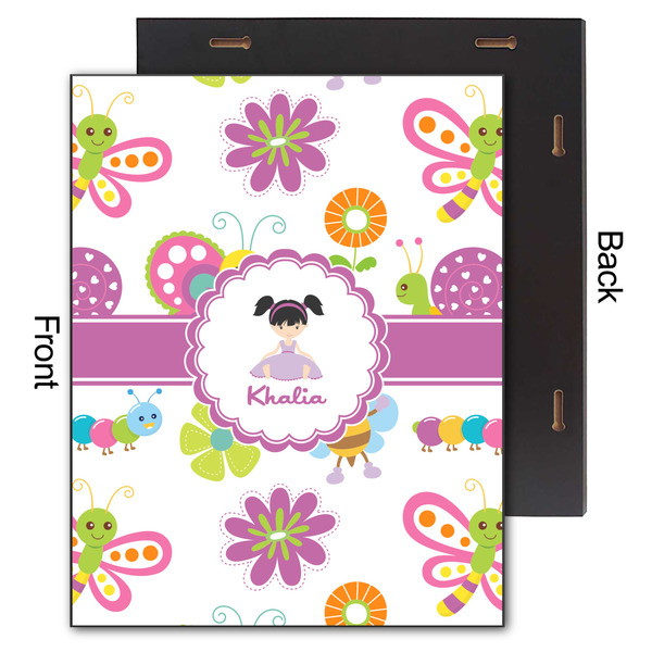 Butterflies 11x14 Wood Print - Front & Back View