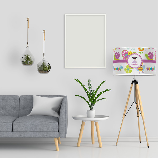 Butterflies 12" Drum Lampshade - LIFESTYLE