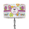 Butterflies 12" Drum Lampshade - ON STAND (Fabric)