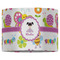Butterflies 16" Drum Lampshade - FRONT (Fabric)
