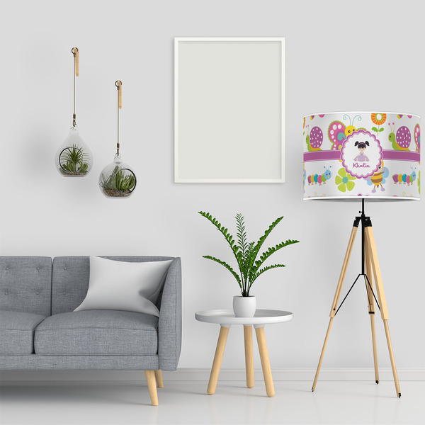 Butterflies 16" Drum Lampshade - LIFESTYLE