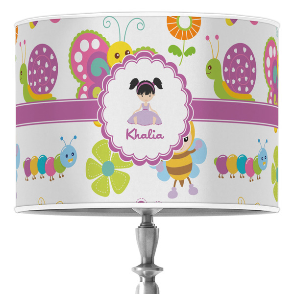 Custom Butterflies 16" Drum Lamp Shade - Poly-film (Personalized)