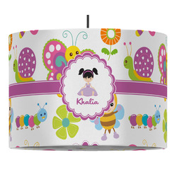 Butterflies Drum Pendant Lamp (Personalized)