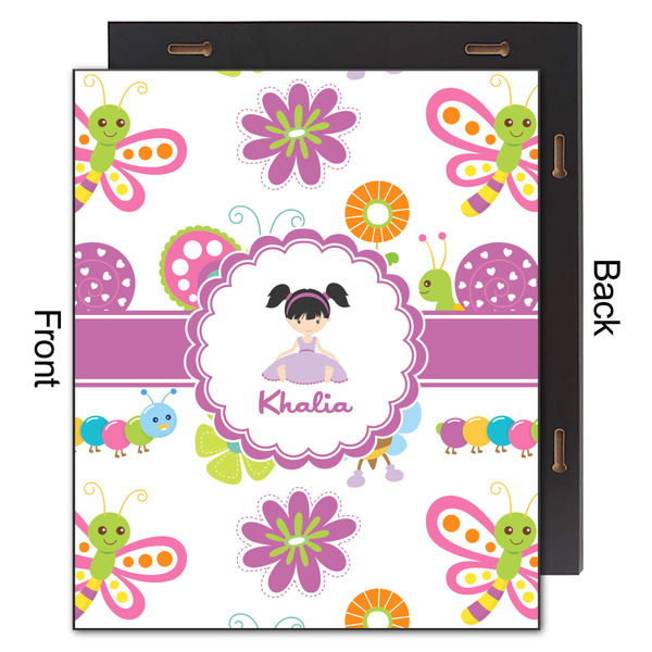 Butterflies 20x24 Wood Print - Front & Back View