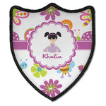 Butterflies Iron On Shield Patch B w/ Name or Text