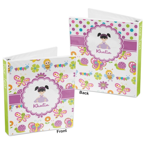 Butterflies 3-Ring Binder Front and Back
