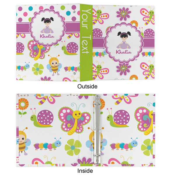 Butterflies 3 Ring Binders - Full Wrap - 1" - APPROVAL