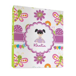 Butterflies 3 Ring Binder - Full Wrap - 1" (Personalized)