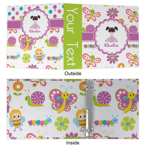 Butterflies 3 Ring Binders - Full Wrap - 2" - APPROVAL