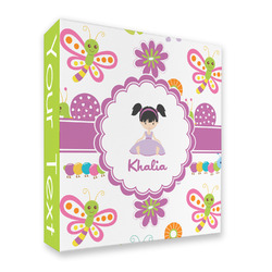 Butterflies 3 Ring Binder - Full Wrap - 2" (Personalized)