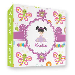 Butterflies 3 Ring Binder - Full Wrap - 3" (Personalized)