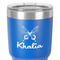 Butterflies 30 oz Stainless Steel Ringneck Tumbler - Blue - Close Up