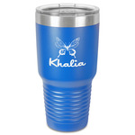 Butterflies 30 oz Stainless Steel Tumbler - Royal Blue - Single-Sided (Personalized)
