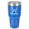 Butterflies 30 oz Stainless Steel Ringneck Tumbler - Blue - Front