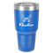 Butterflies 30 oz Stainless Steel Tumbler - Royal Blue - Single-Sided (Personalized)