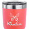 Butterflies 30 oz Stainless Steel Ringneck Tumbler - Coral - CLOSE UP