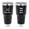 Butterflies 30 oz Stainless Steel Ringneck Tumblers - Black - Double Sided - APPROVAL