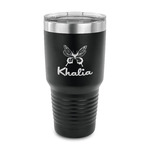 Butterflies 30 oz Stainless Steel Tumbler - Black - Single Sided (Personalized)
