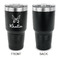 Butterflies 30 oz Stainless Steel Ringneck Tumblers - Black - Single Sided - APPROVAL