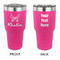 Butterflies 30 oz Stainless Steel Tumbler - Pink - Double Sided (Personalized)
