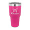 Butterflies 30 oz Stainless Steel Ringneck Tumblers - Pink - FRONT