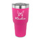 Butterflies 30 oz Stainless Steel Tumbler - Pink - Single Sided (Personalized)