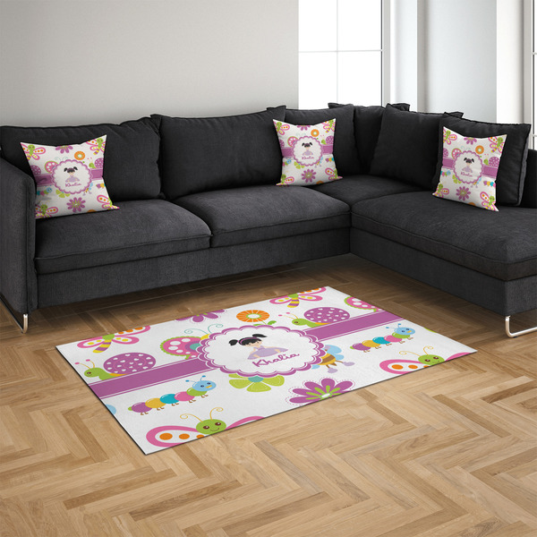 Butterflies 4'x6' Indoor Area Rugs - IN CONTEXT