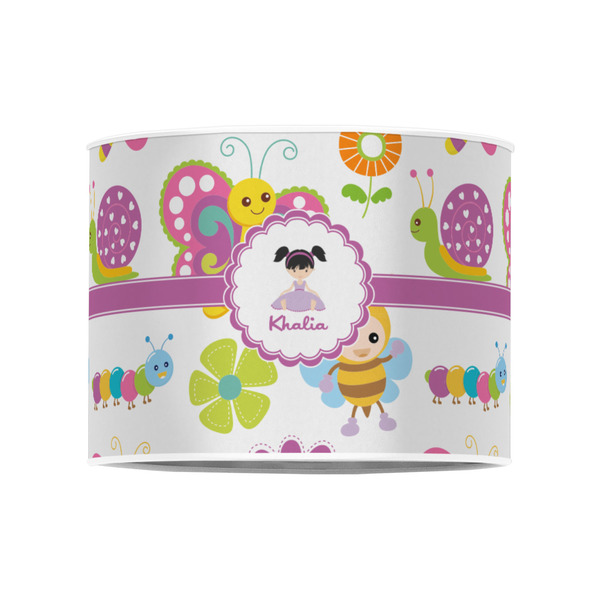 Butterflies 8" Drum Lampshade - FRONT (Poly Film)