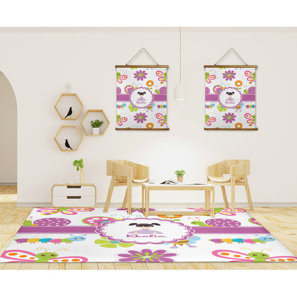 Butterflies 8'x10' Indoor Area Rugs - IN CONTEXT