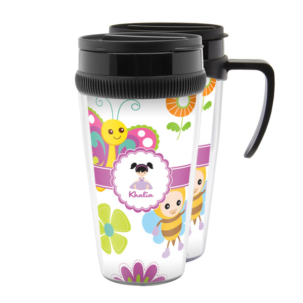 Custom Butterflies Acrylic Travel Mug (Personalized)
