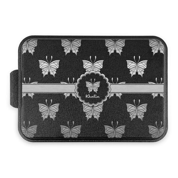 Custom Butterflies Aluminum Baking Pan with Black Lid (Personalized)