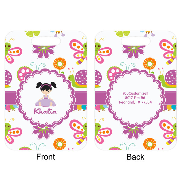 Butterflies Aluminum Luggage Tag (Front + Back)